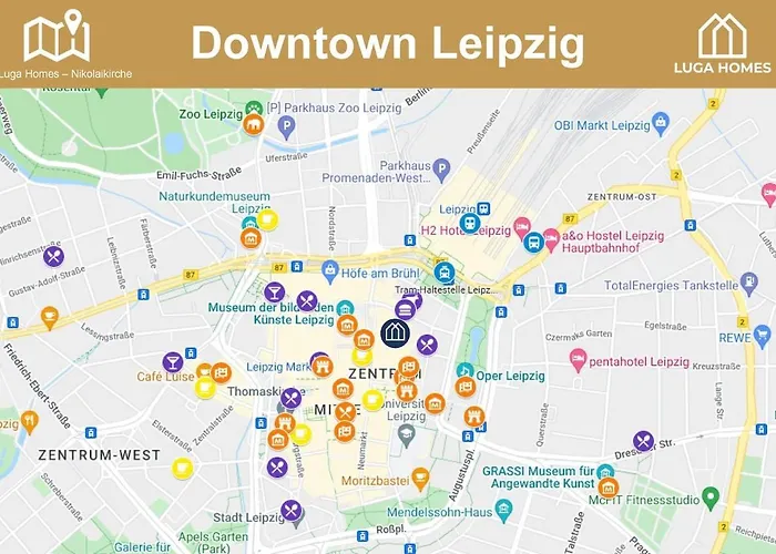 شقة Luga Homes - Augustusplatz لبسيا